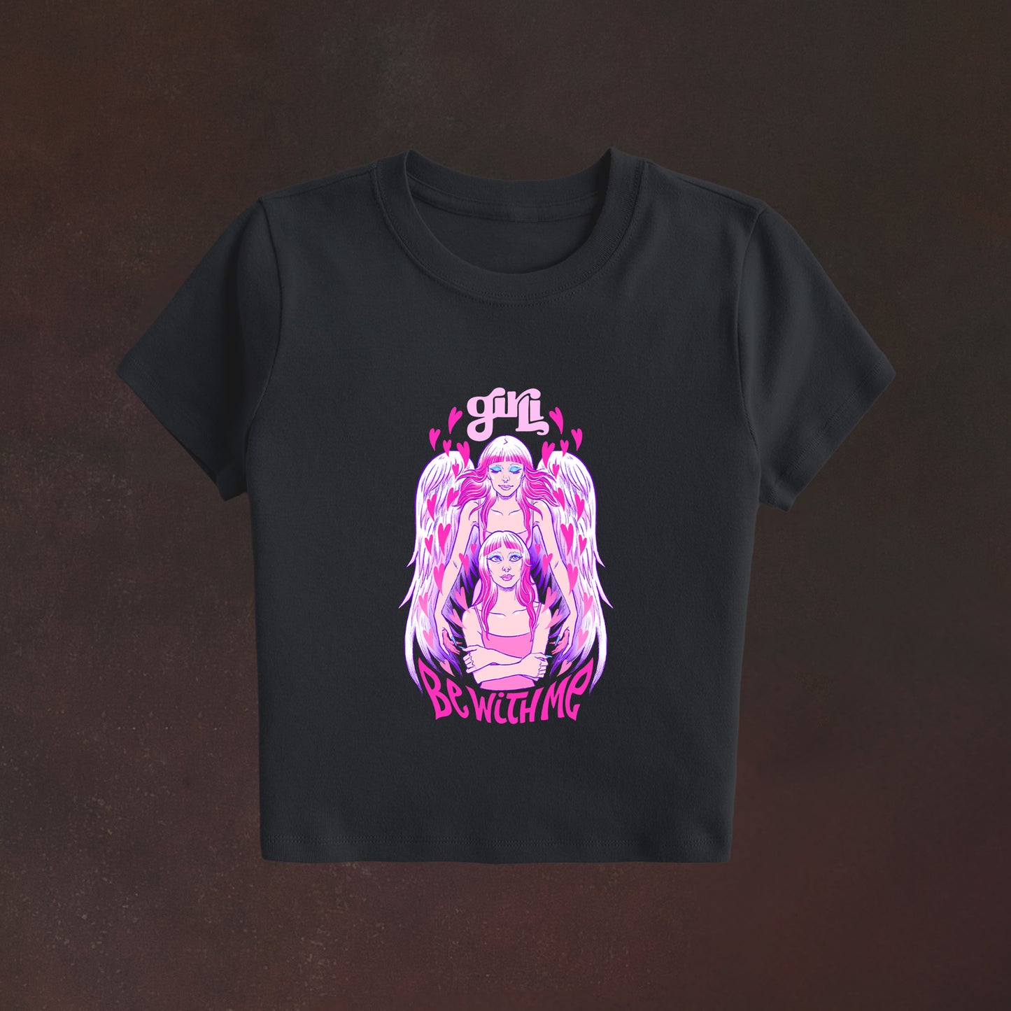 be with me - crop tee