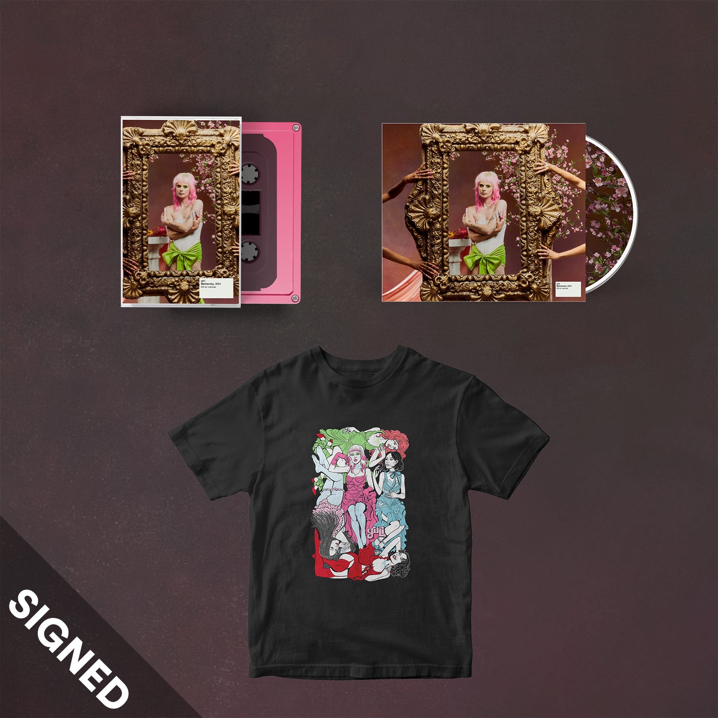 cd, cassette & t-shirt bundle