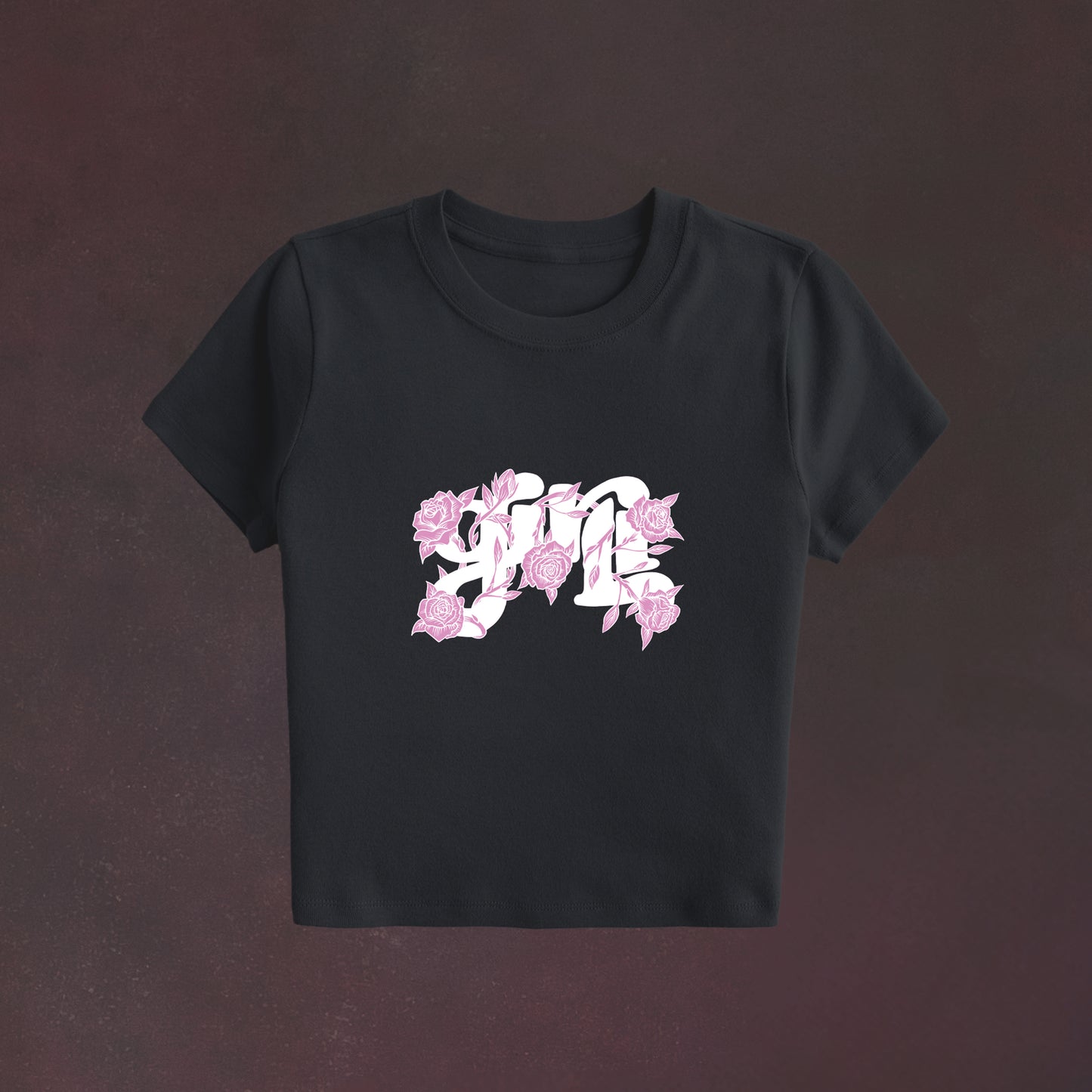 flower logo - crop tee
