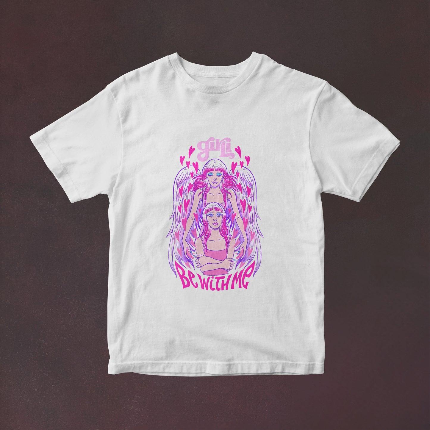 be with me - white t shirt