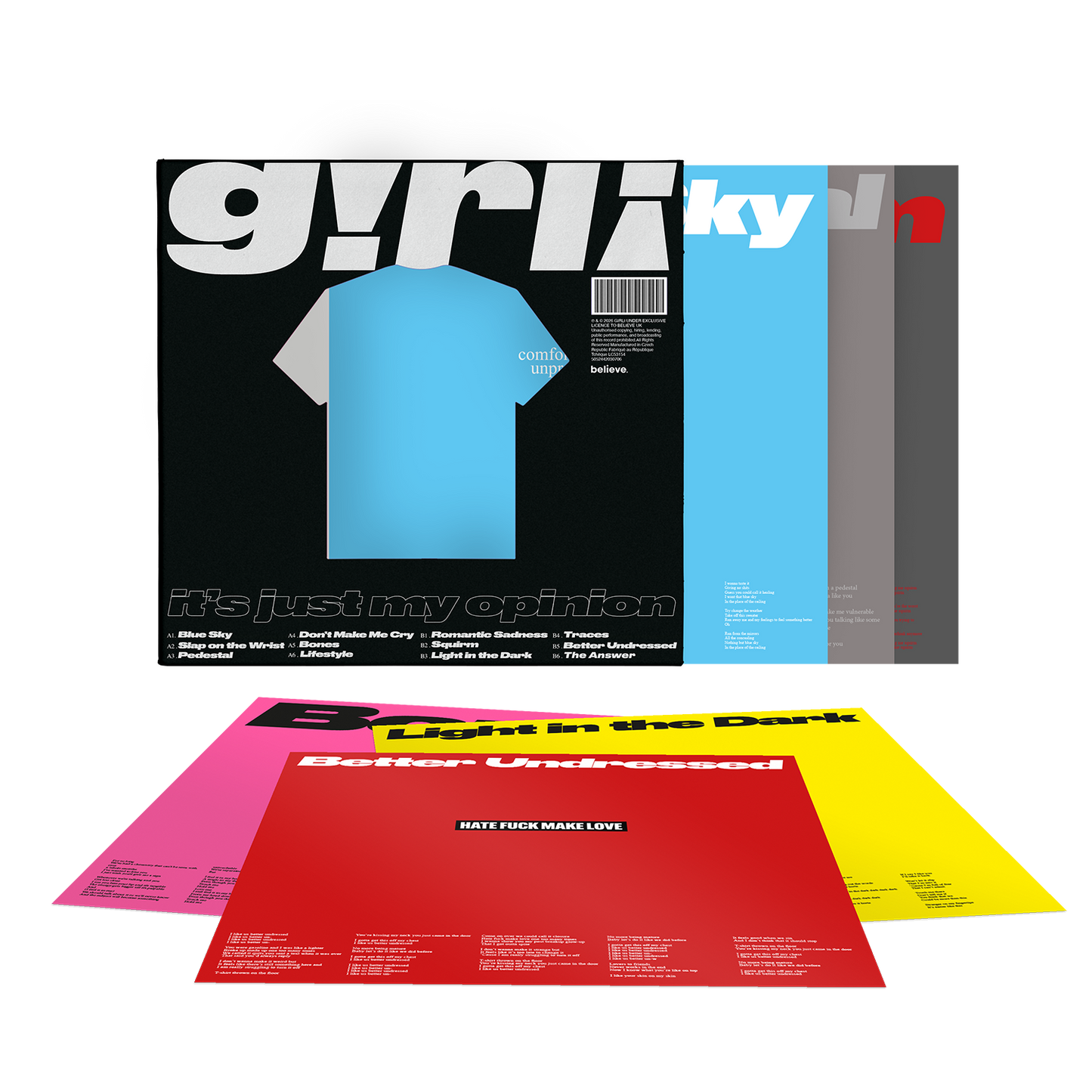 it's just my opinion - Deluxe Die Cut LP (Blue Vinyl)